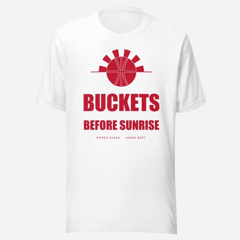 Ripped Shape Buckets Before Sunrise Sport Tee White