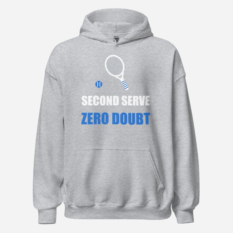 Ripped Shape Second Serve, Zero Doubt Sport Hoodie Sport Grey