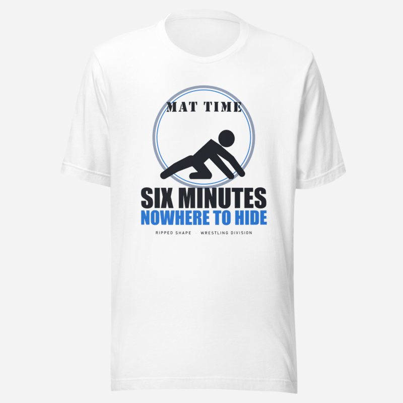 Ripped Shape Six Minutes Nowhere To Hide Strength Division Tee White
