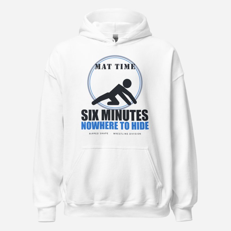 Ripped Shape Six Minutes Nowhere To Hide Strength Division Hoodie in White
