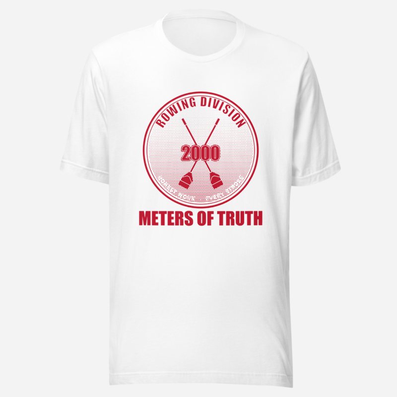 Ripped Shape 2000 Meters Of Truth Strength Division Tee White