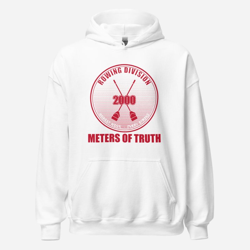 Ripped Shape 2000 Meters Of Truth Strength Division Hoodie White
