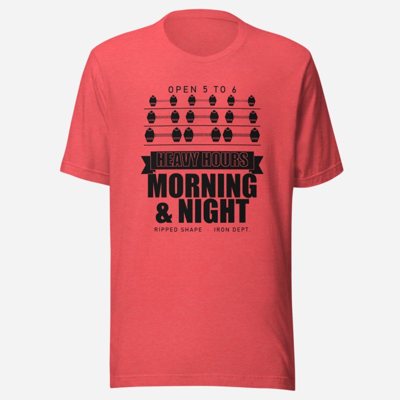 Ripped Shape Heavy Hours Strength Division Tee