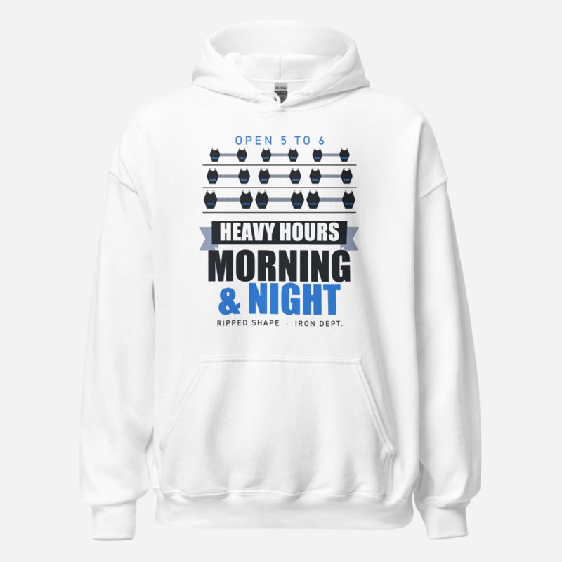 Ripped Shape Heavy Hours Strength Division Hoodie