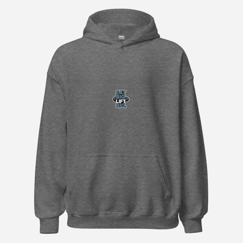 Ripped Shape Eat Big Lift Big Hoodie Graphite Heather