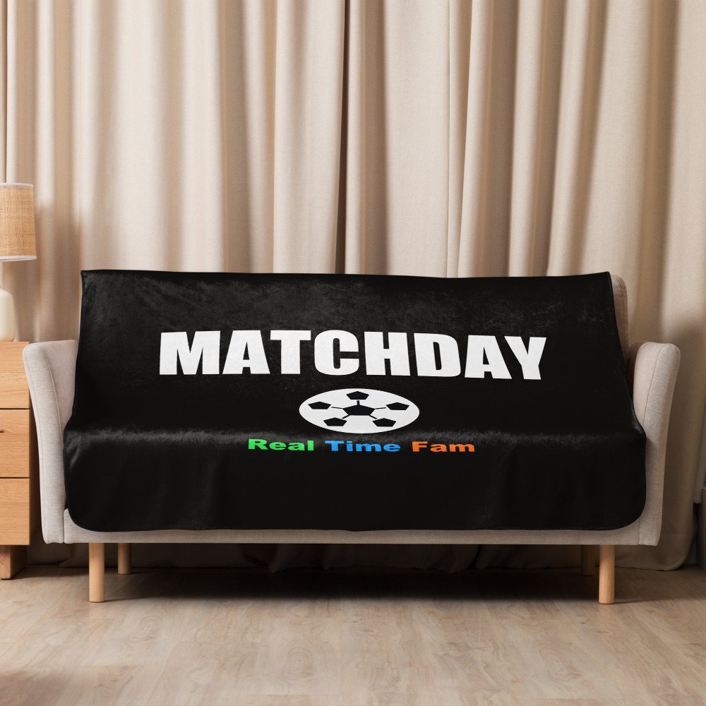 RealTimeFam Matchday Sherpa Blanket