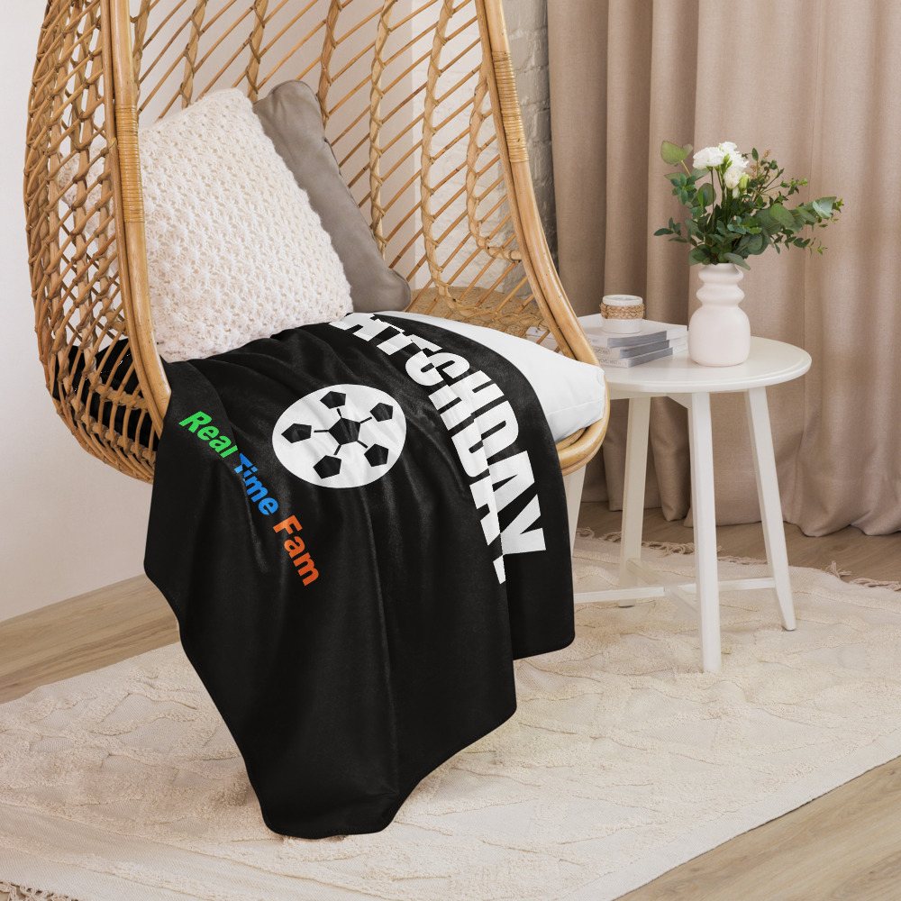 RealTimeFam Matchday Sherpa Blanket Front