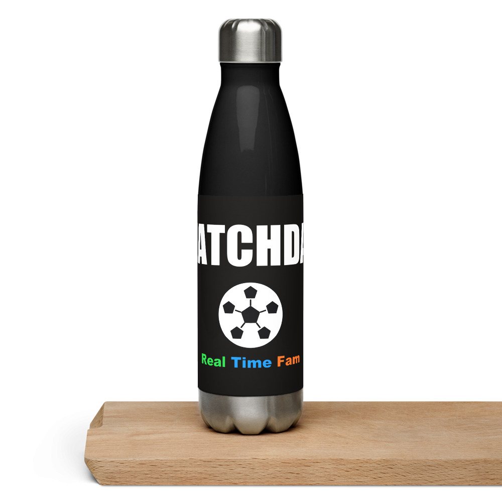 RealTimeFam Matchday Water Bottle Front