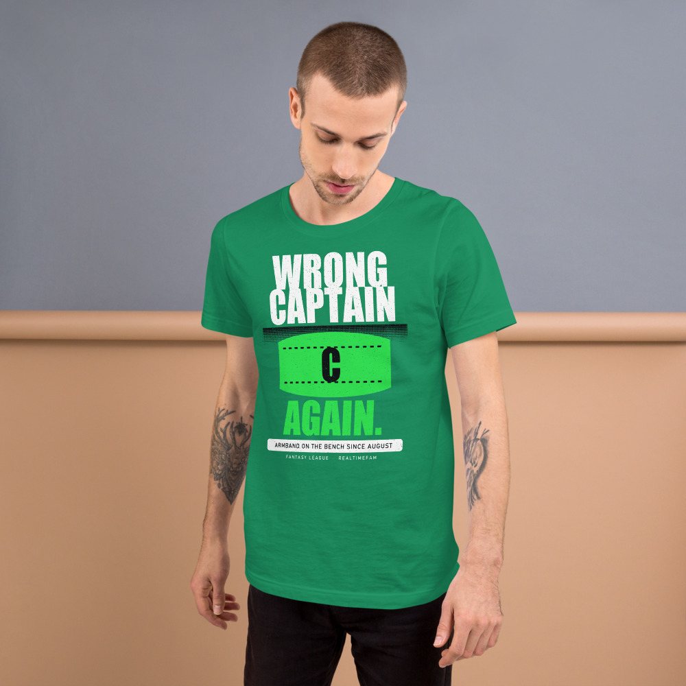 RealTimeFam Wrong Captain Again Fan Zone Tee Front