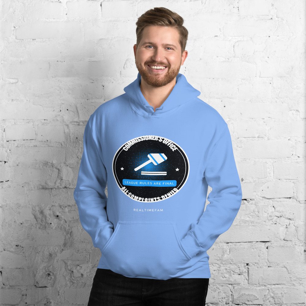 RealTimeFam Commissioner's Office Fan Zone Hoodie in Carolina Blue