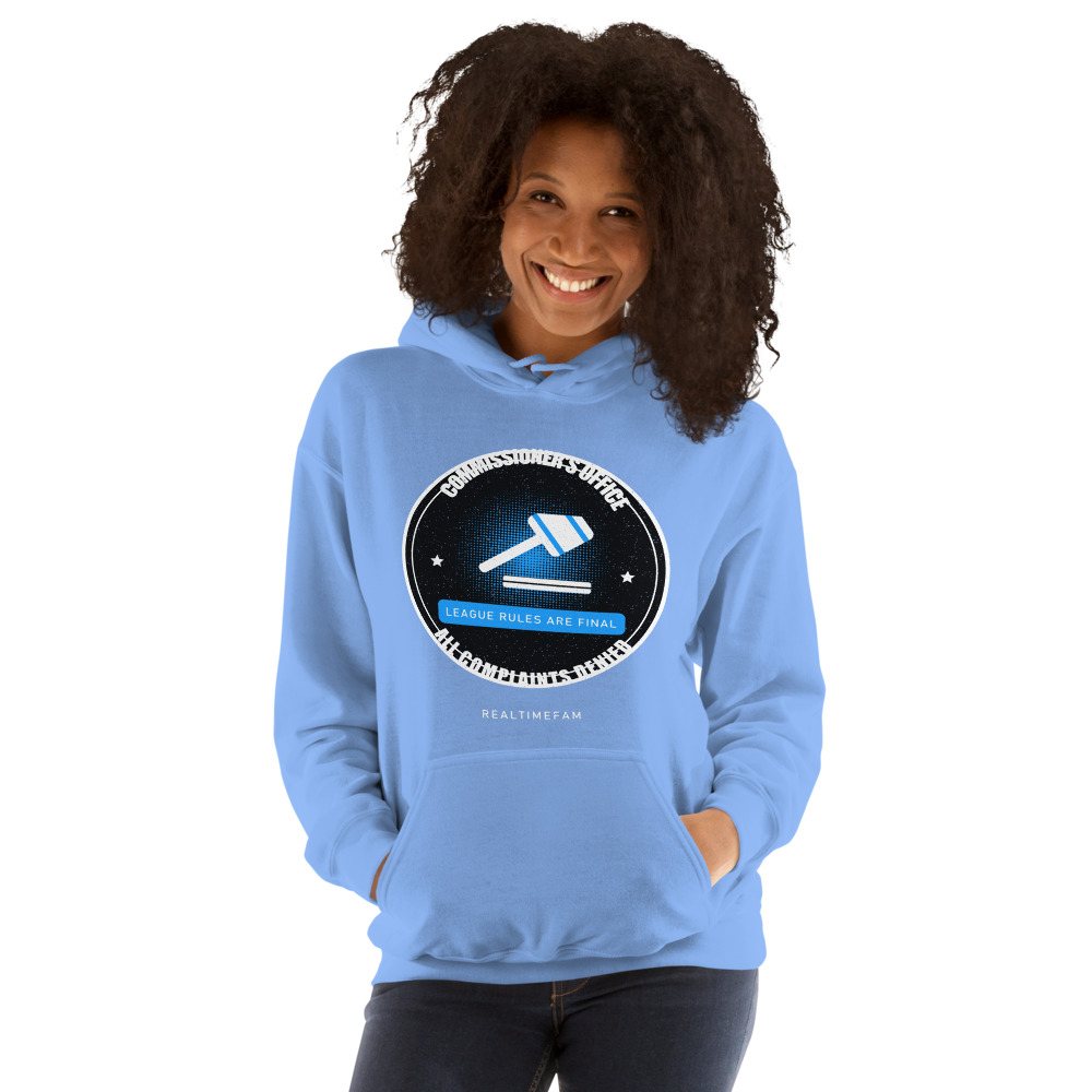 RealTimeFam Commissioner's Office Fan Zone Hoodie Front