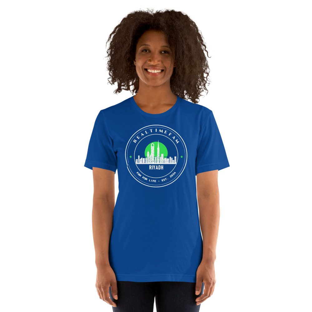 RealTimeFam Fan For Life Crest Tee in True Royal