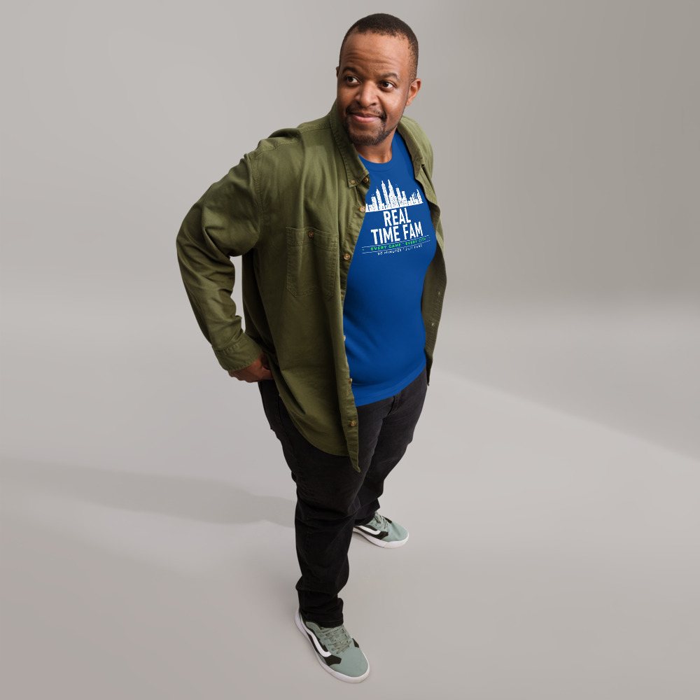 RealTimeFam Every City Badge Tee Front