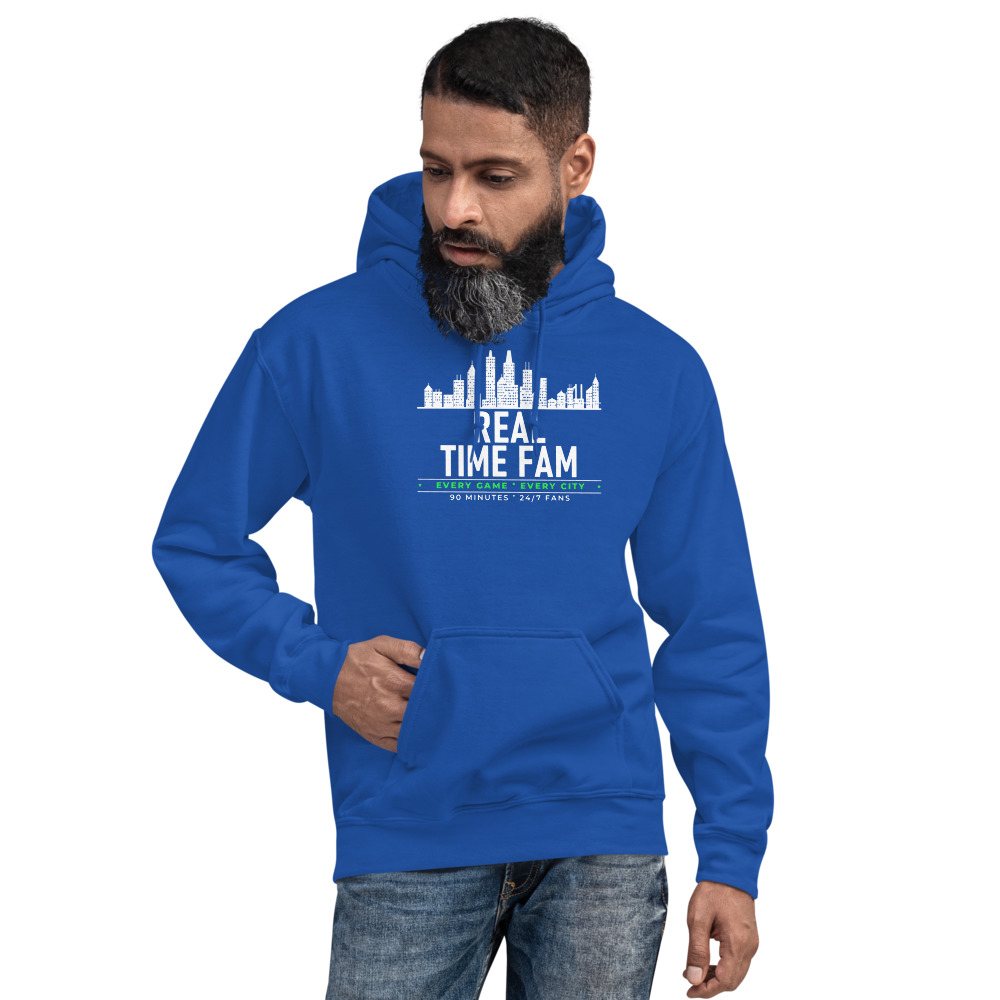 RealTimeFam Every City Badge Hoodie in Royal