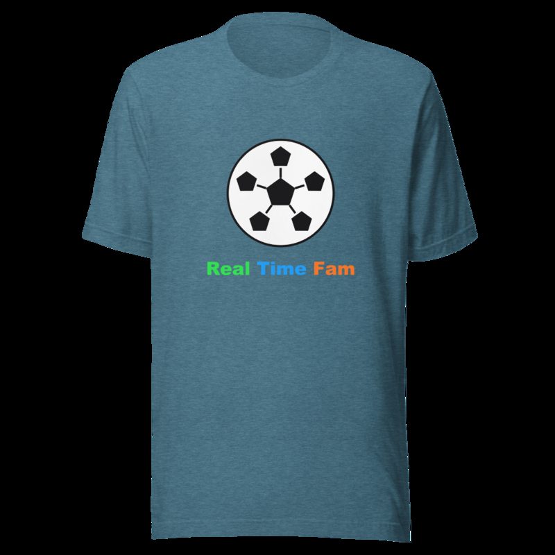 RealTimeFam Ball Tee Heather Deep Teal