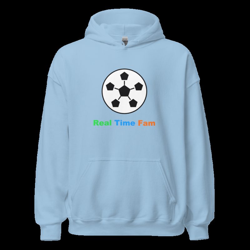 RealTimeFam Ball Hoodie Light Blue