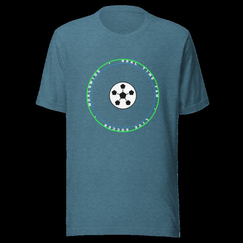 RealTimeFam Badge Tee Heather Deep Teal