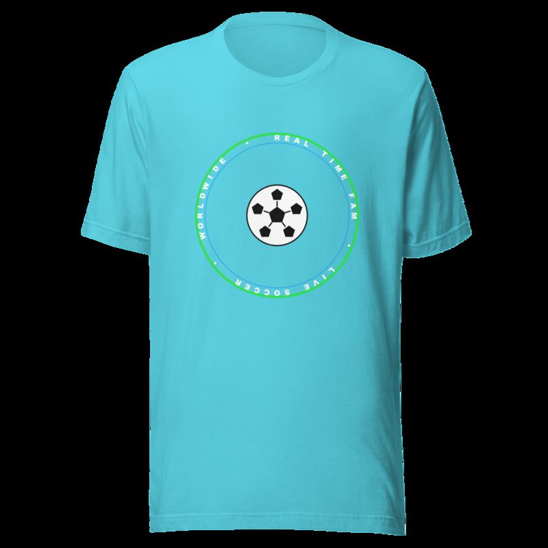 RealTimeFam Badge Tee Turquoise