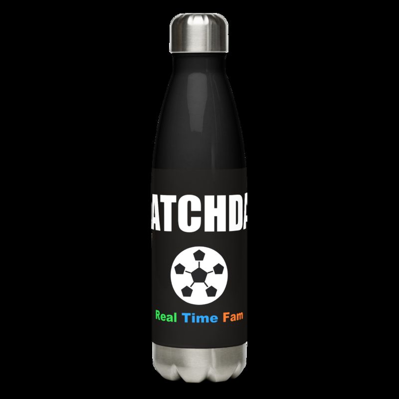 RealTimeFam Matchday Water Bottle Black