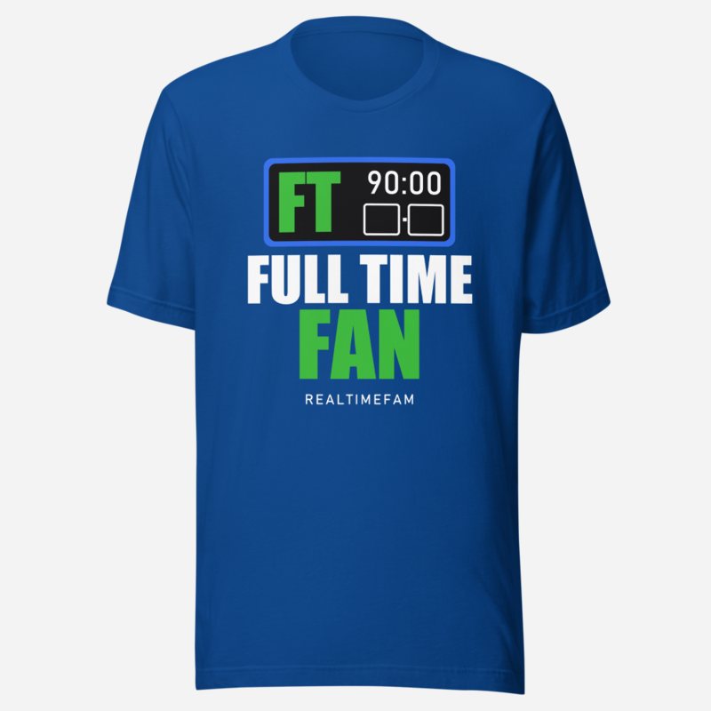 RealTimeFam Full Time Fan Matchday Tee True Royal