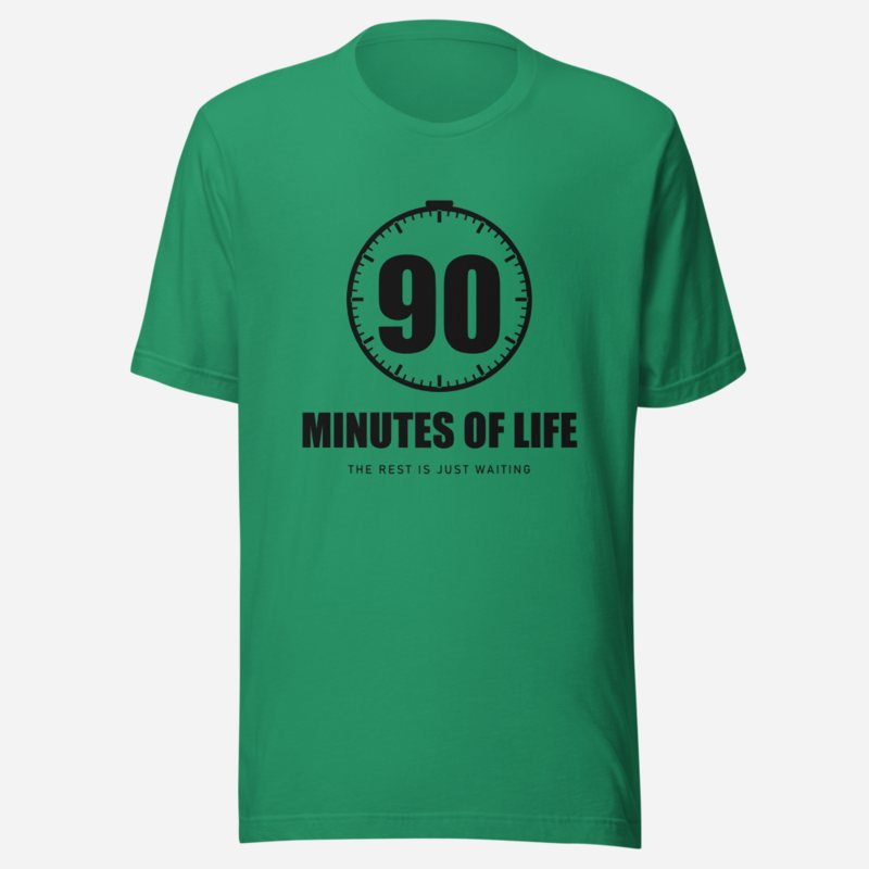 RealTimeFam 90 Minutes Of Life Matchday Tee in Kelly