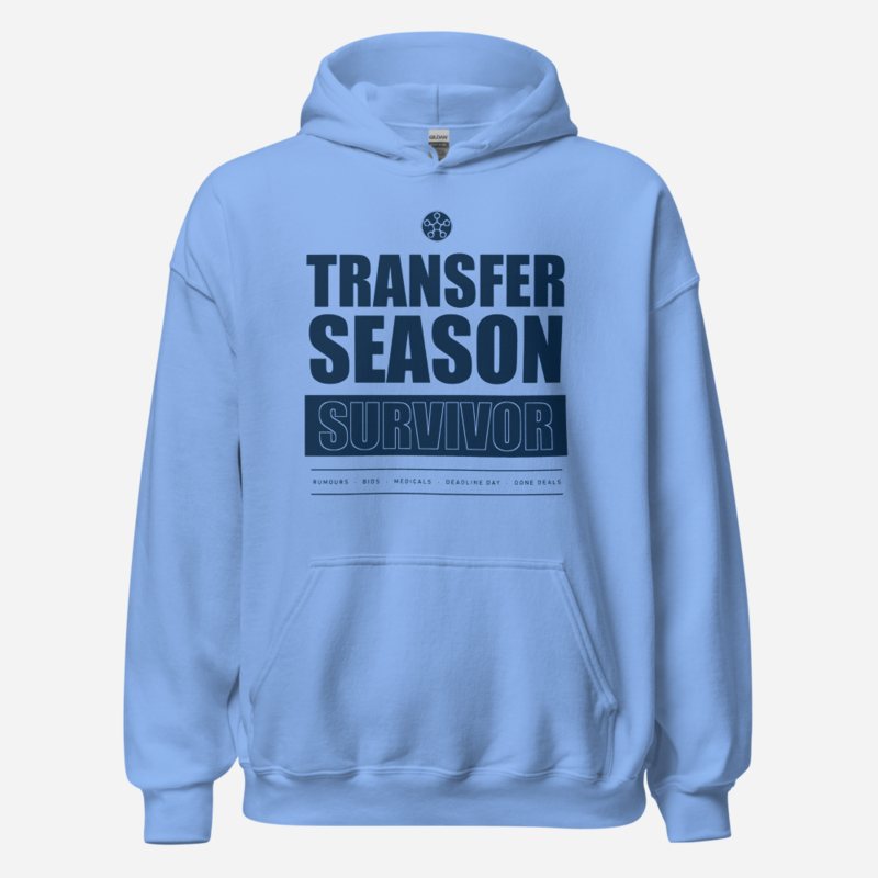 RealTimeFam Transfer Season Survivor Matchday Hoodie in Carolina Blue