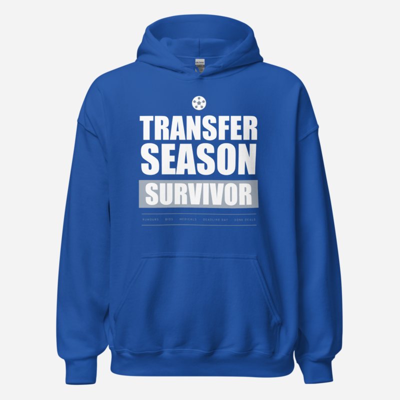 RealTimeFam Transfer Season Survivor Matchday Hoodie in Royal