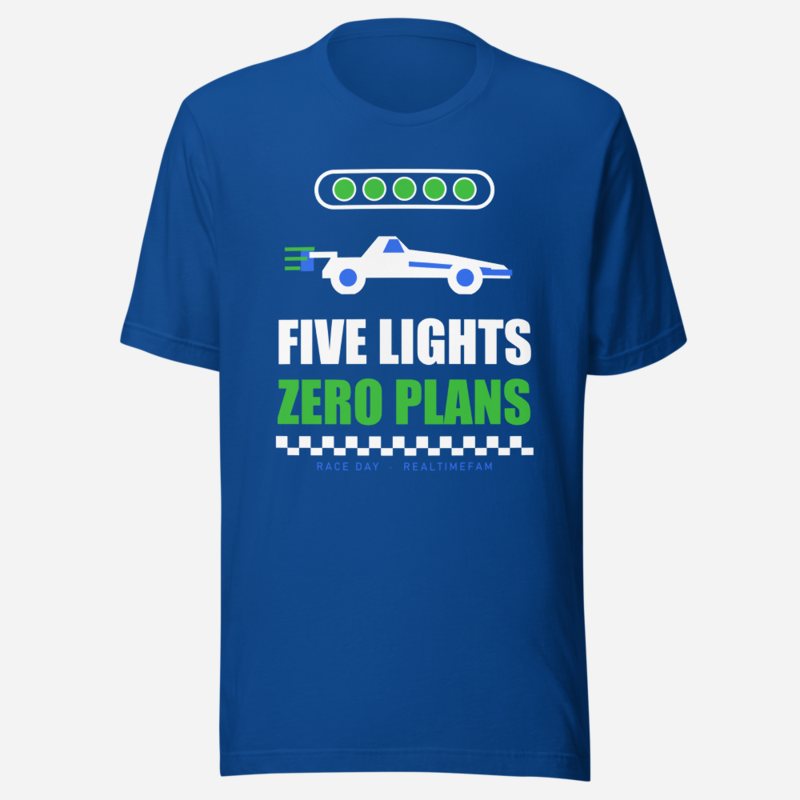 RealTimeFam Five Lights, Zero Plans Game Night Tee