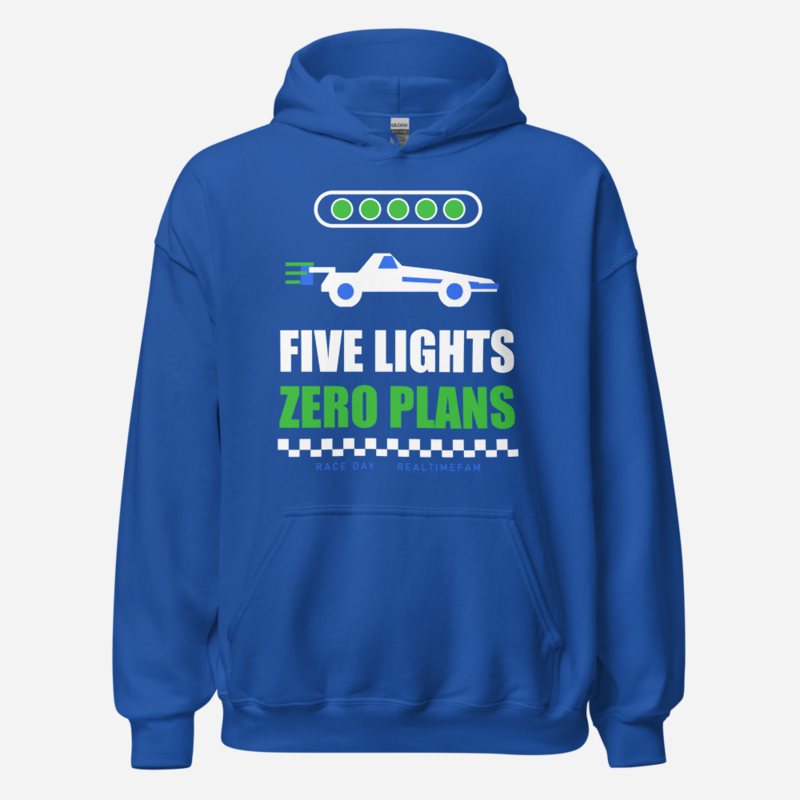RealTimeFam Five Lights, Zero Plans Game Night Hoodie