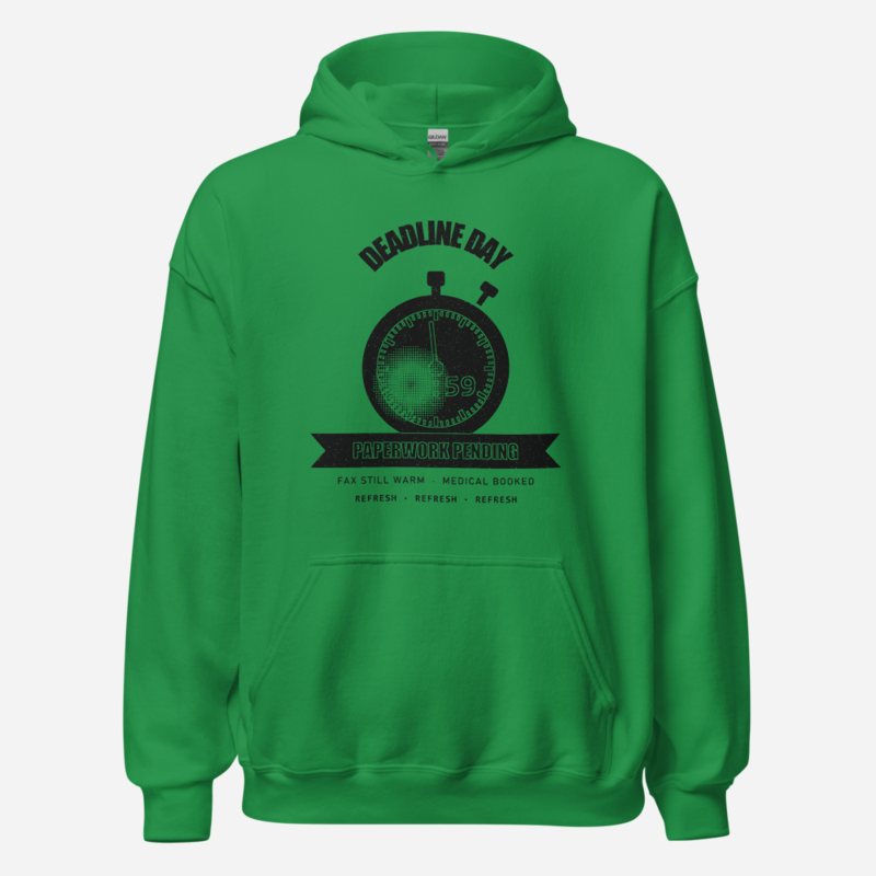 RealTimeFam Deadline Day Fan Zone Hoodie Irish Green