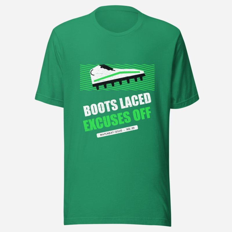 RealTimeFam Boots Laced Excuses Off Fan Zone Tee Kelly