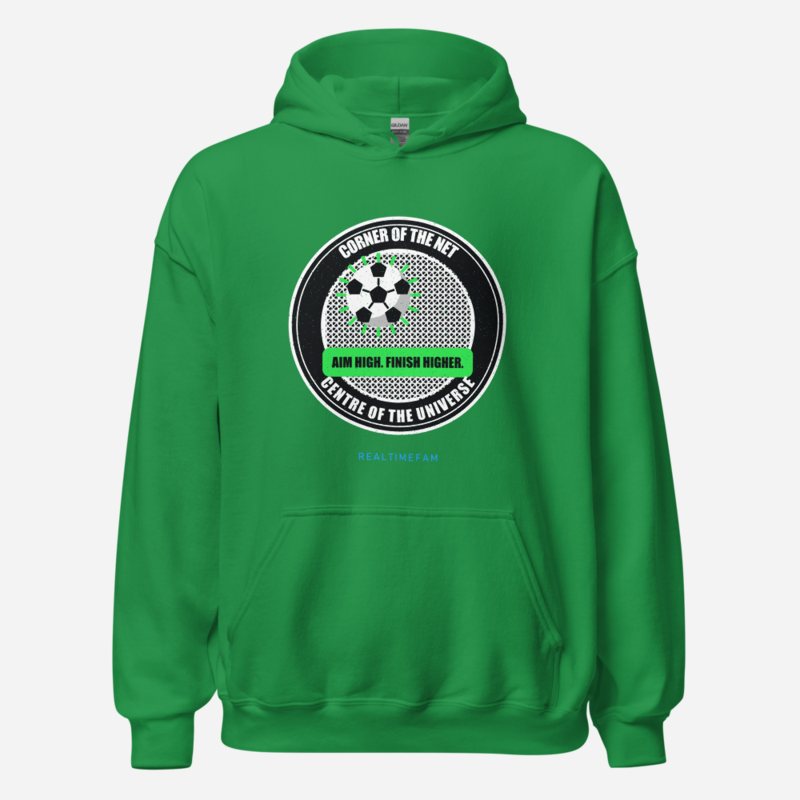 RealTimeFam Corner Of The Net Fan Zone Hoodie in Irish Green