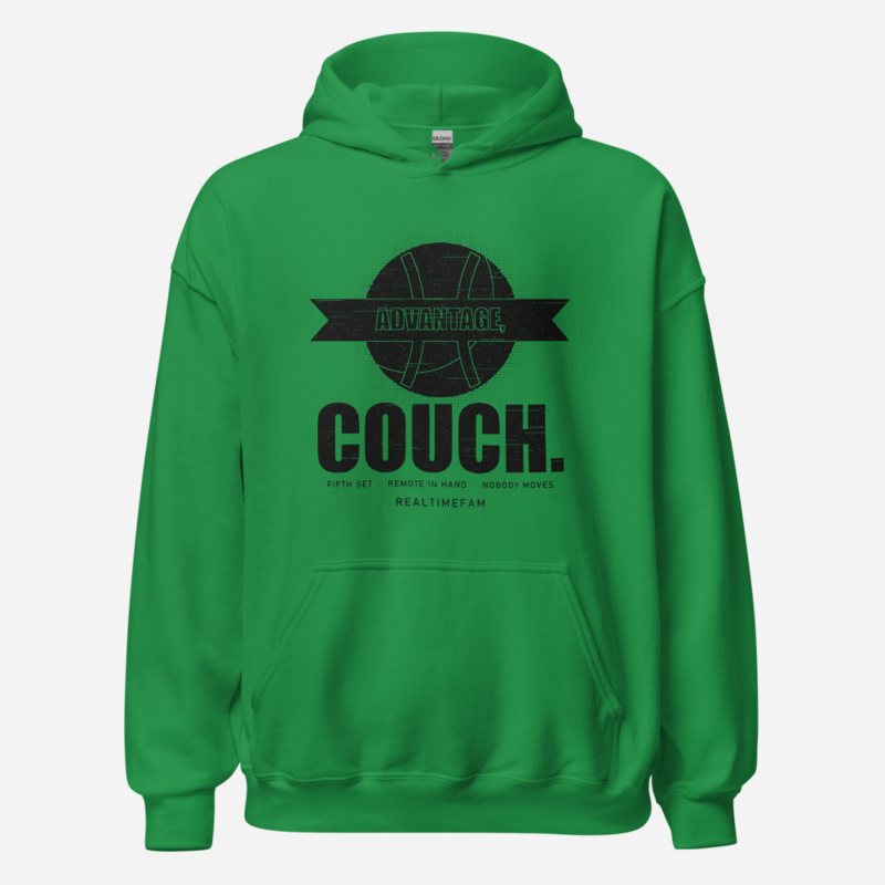 RealTimeFam Advantage Couch Fan Zone Hoodie in Irish Green