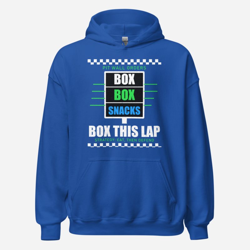 RealTimeFam Box This Lap Fan Zone Hoodie in Royal