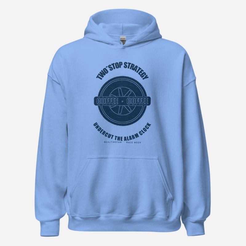RealTimeFam Two-Stop Strategy Fan Zone Hoodie Carolina Blue