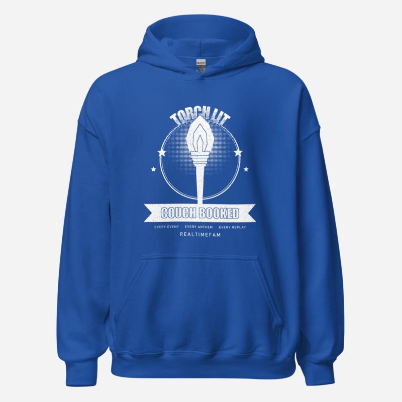 RealTimeFam Torch Lit Couch Booked Fan Zone Hoodie