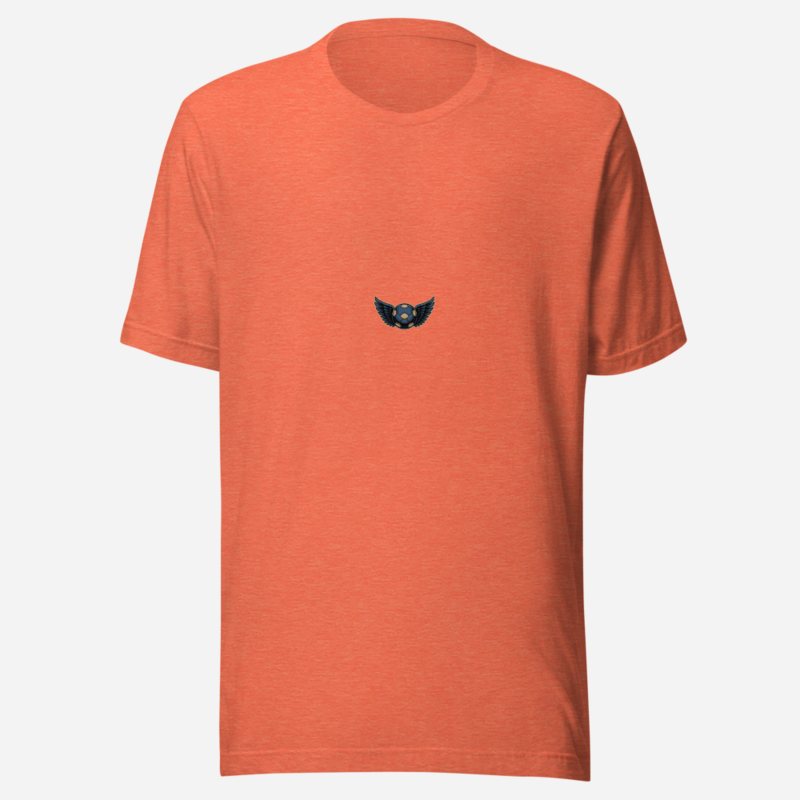RealTimeFam Winged Ball Icon Tee Heather Orange