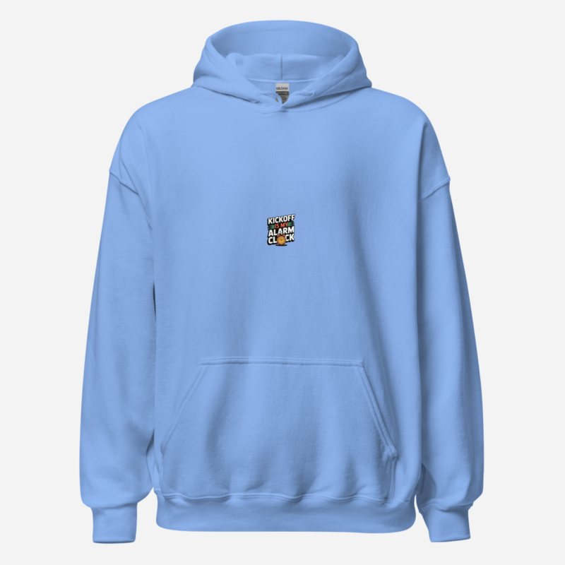 RealTimeFam Kickoff Is My Alarm Clock Hoodie Carolina Blue