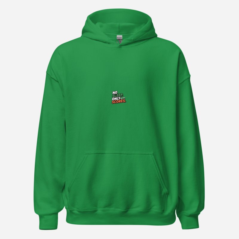 RealTimeFam No Sleep Only Scores Hoodie Irish Green