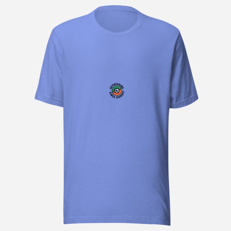 RealTimeFam Refreshing Since Kickoff Tee Heather Columbia Blue