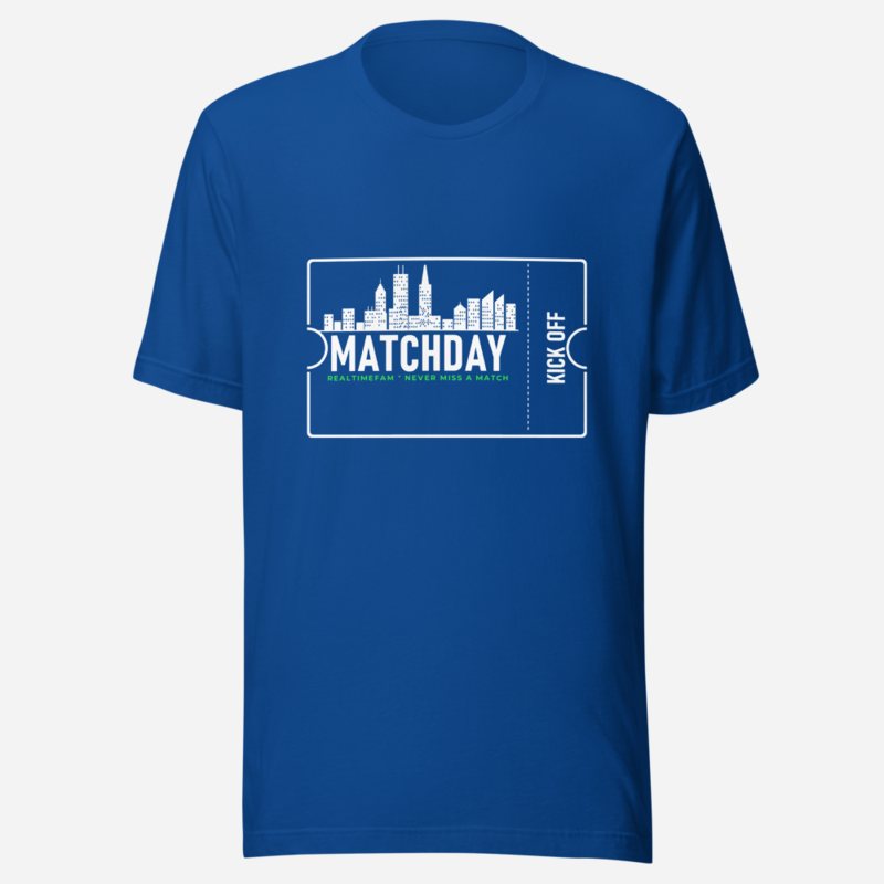 RealTimeFam Matchday Ticket Tee True Royal