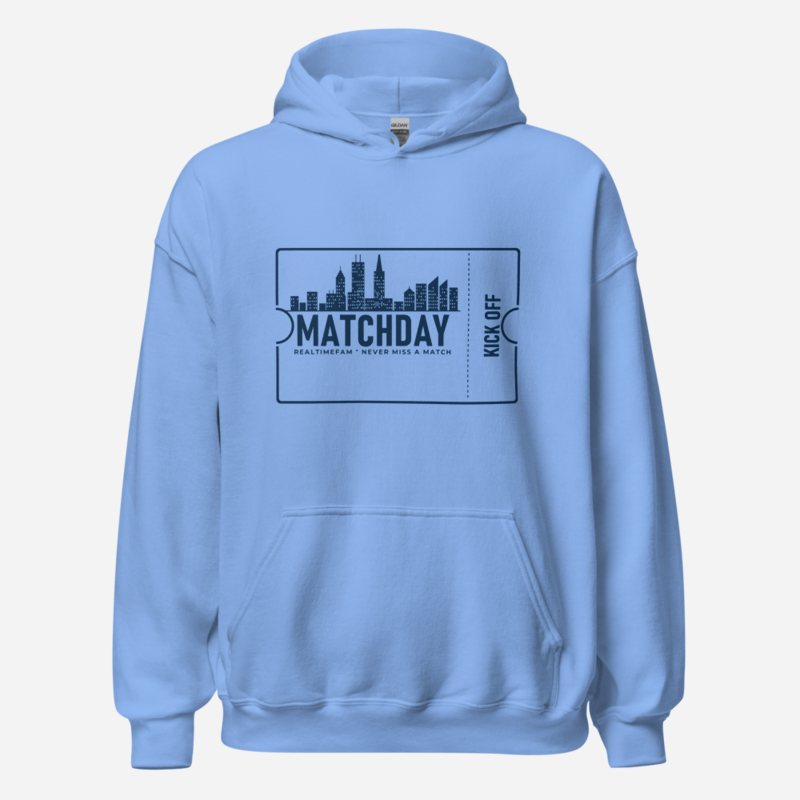 RealTimeFam Matchday Ticket Hoodie Carolina Blue
