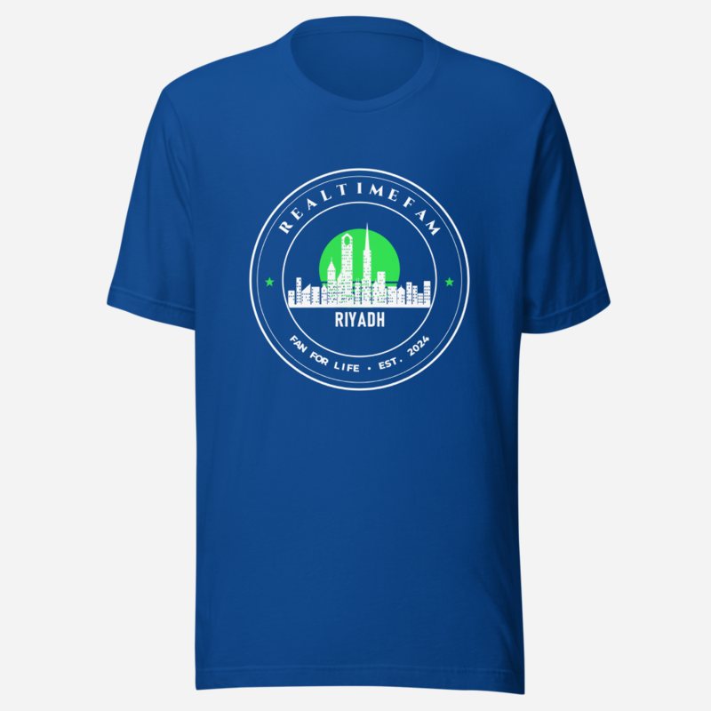 RealTimeFam Fan For Life Crest Tee True Royal