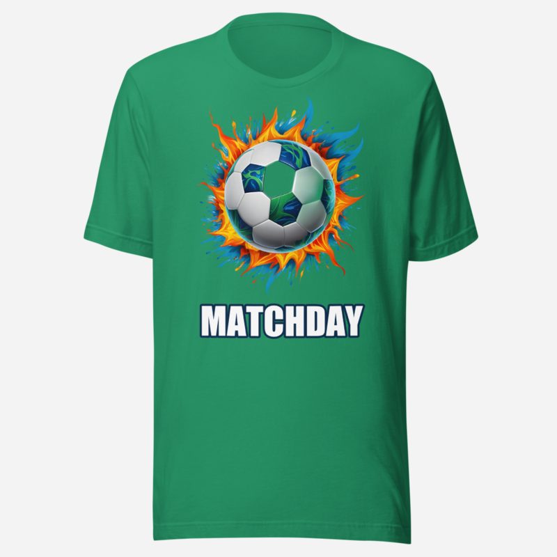 RealTimeFam Matchday Ball Fire Tee Kelly
