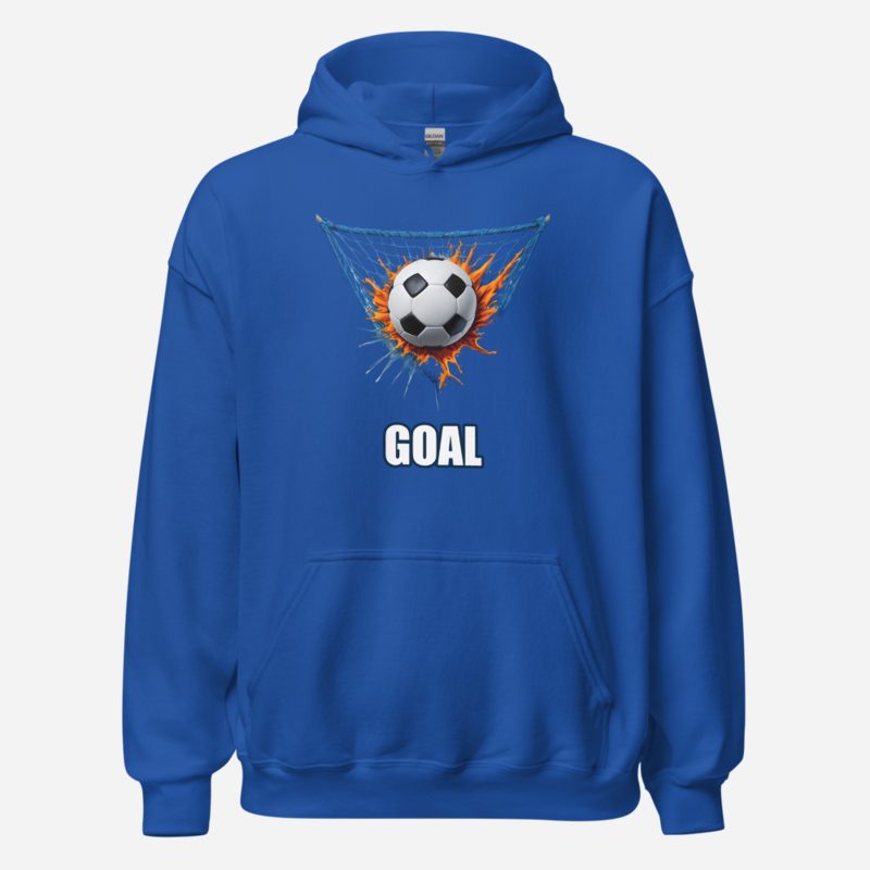 RealTimeFam Goal Net Ball Hoodie in Royal