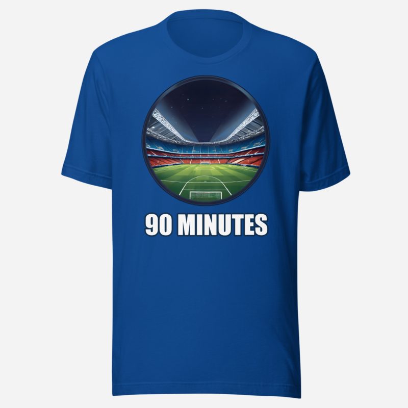 RealTimeFam 90 Minutes Stadium Tee in True Royal