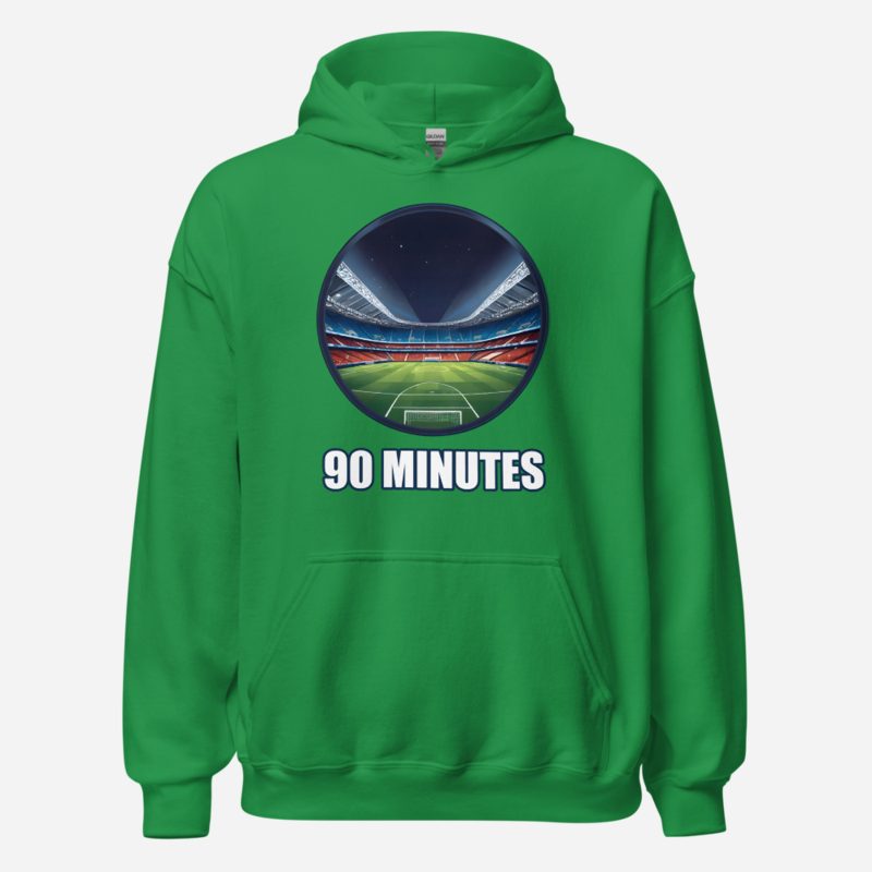 RealTimeFam 90 Minutes Stadium Hoodie Irish Green