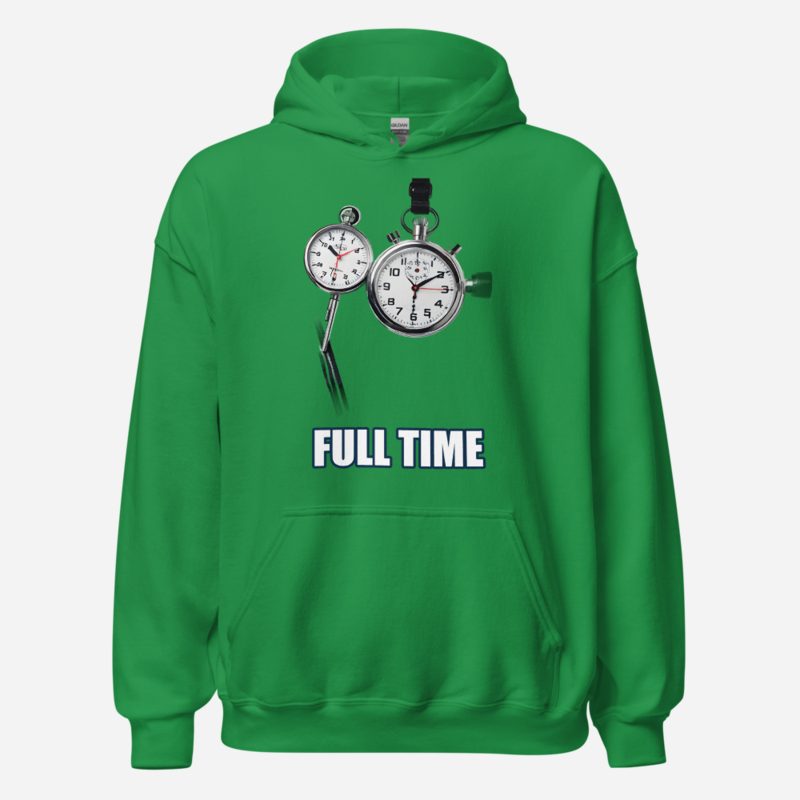 RealTimeFam Full Time Whistle Hoodie Irish Green