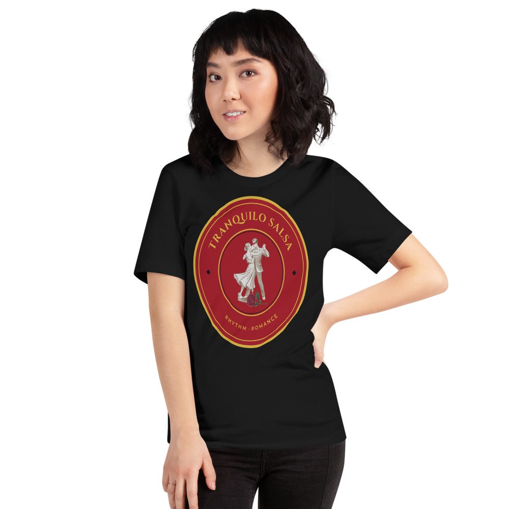 Tranquilo Salsa Masked Dancer Crest Tee Front