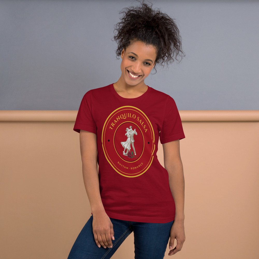 Tranquilo Salsa Masked Dancer Crest Tee Front